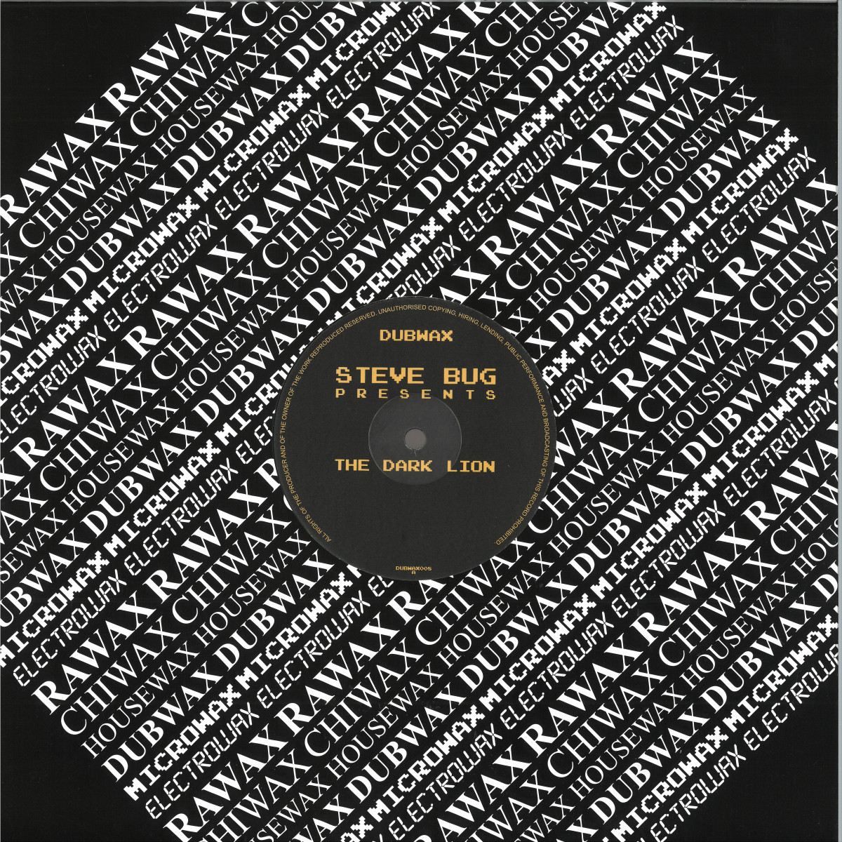 STEVE BUG / STEVE BUG - PRESENTS THE DARK LION / DubWax DUBWAX008 - Vinyl — album cover artwork