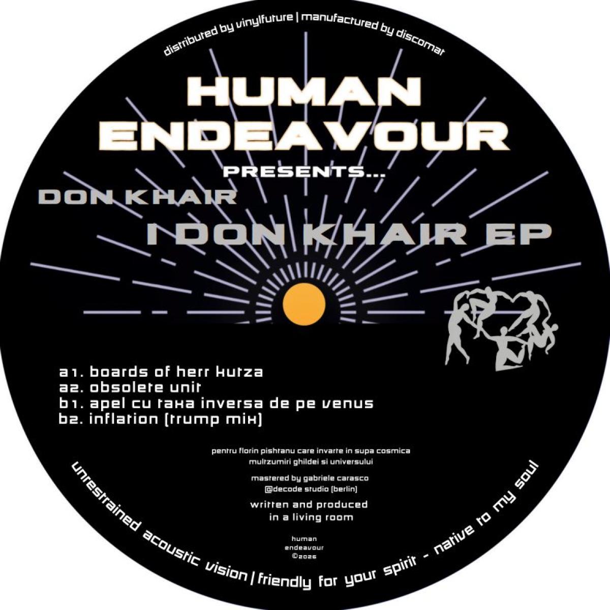 Don Khair / Don Khair - I Don Khair EP / Human Endeavour HEND003 - Vinyl — album cover artwork