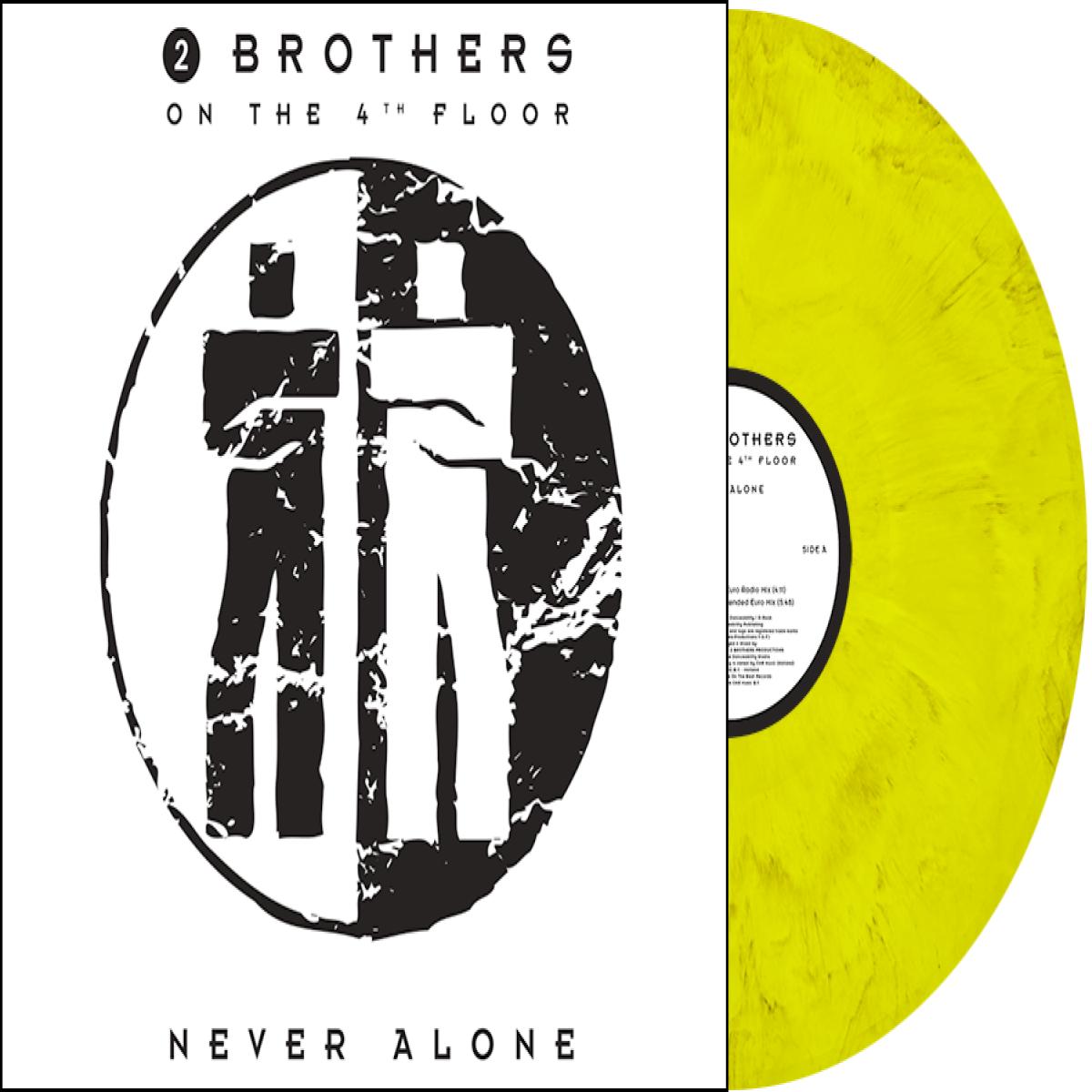 2 Brothers on the 4th floor / 2 Brothers on the 4th floor - Never Alone LP / Dance On The Beat DOTB-52 - Vinyl — album cover artwork