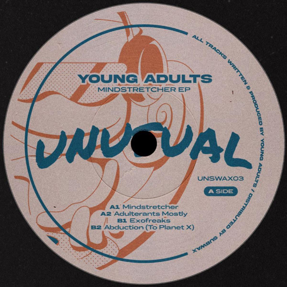 Young Adults / Young Adults - Mindstretcher EP / Unusual Traxx UNSWAX03 - Vinyl — album cover artwork